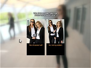 ravaging ash-blonde and brunette FBI agents point of view