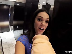 ditzy pov fun with Alison Tyler and a dildo
