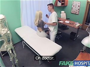 fake hospital hot Italian stunner with massive orbs